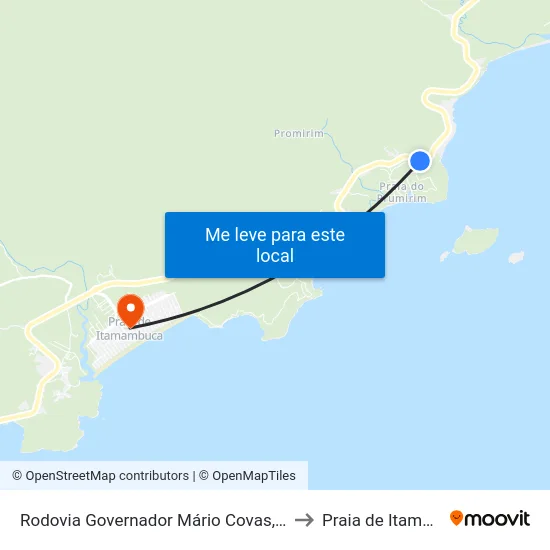 Rodovia Governador Mário Covas, 24619-25079 to Praia de Itamambuca map