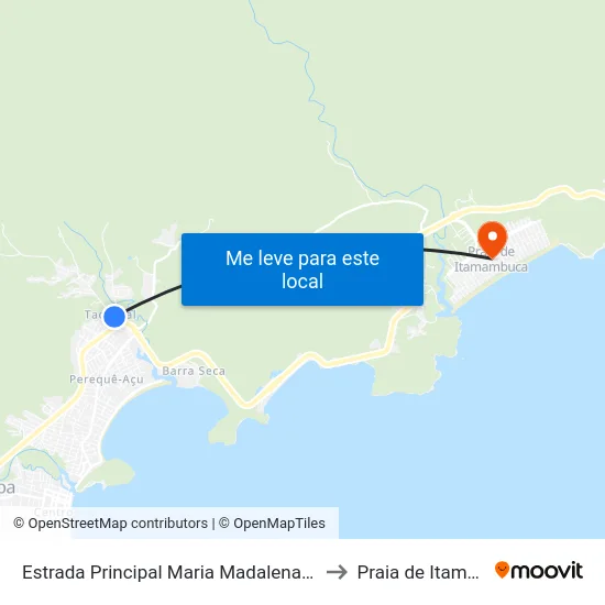 Estrada Principal Maria Madalena Charleaux, 113 to Praia de Itamambuca map