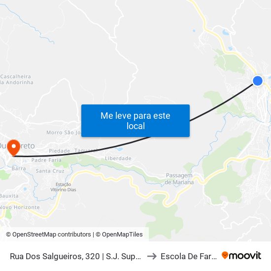 Rua Dos Salgueiros, 320 | S.J. Supermercados to Escola De Farmácia map