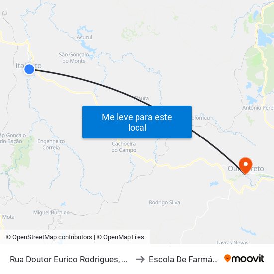 Rua Doutor Eurico Rodrigues, 106 to Escola De Farmácia map