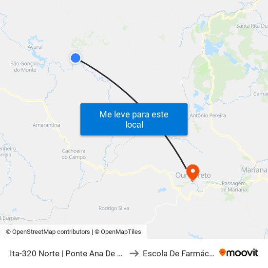 Ita-320 Norte | Ponte Ana De Sá to Escola De Farmácia map