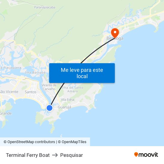 Terminal Ferry Boat to Pesquisar map