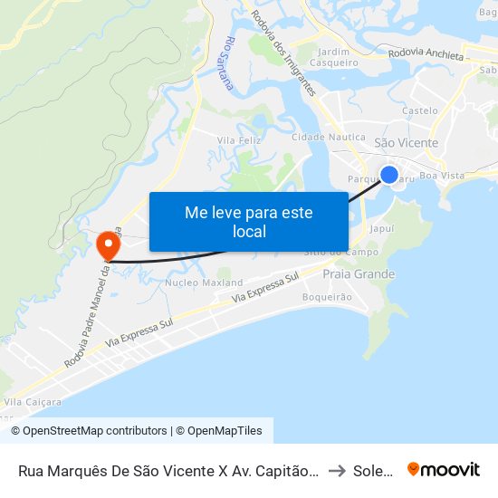 Rua Marquês De São Vicente X Av. Capitão-Mor Aguiar to Solemar map