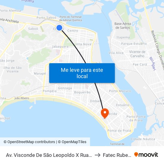 Av. Visconde De São Leopoldo X Rua Mansueto Pierotti to Fatec Rubens Lara map