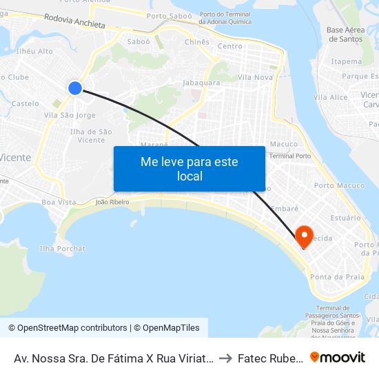 Av. Nossa Sra. De Fátima X Rua Viriato Corrêa Da Costa to Fatec Rubens Lara map