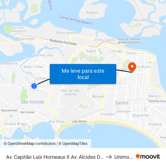 Av. Capitão Luís Horneaux X Av. Alcides De Araújo to Unimonte map