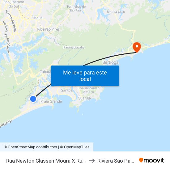 Rua Newton Classen Moura X Rua Simão Jahjah' to Riviera São Paulo Brazil map