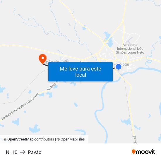N. 10 to Pavão map