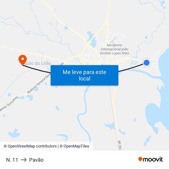 N. 11 to Pavão map