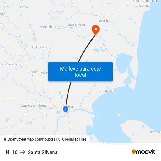 N. 10 to Santa Silvana map