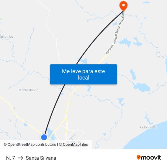 N. 7 to Santa Silvana map