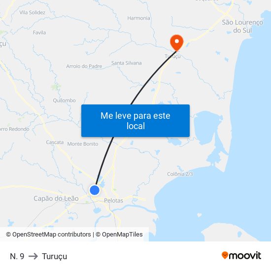 N. 9 to Turuçu map