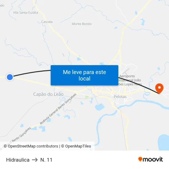 Hidraulica to N. 11 map