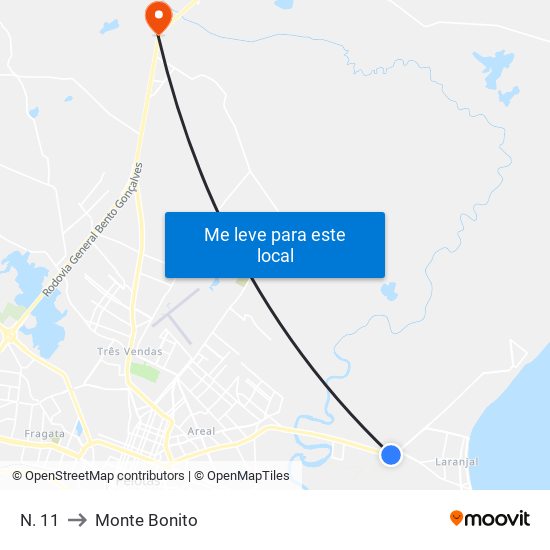 N. 11 to Monte Bonito map