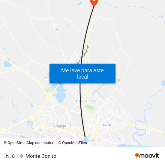 N. 8 to Monte Bonito map