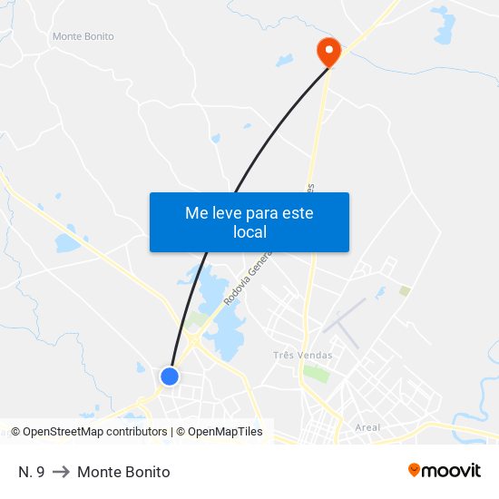 N. 9 to Monte Bonito map