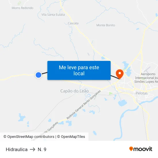 Hidraulica to N. 9 map