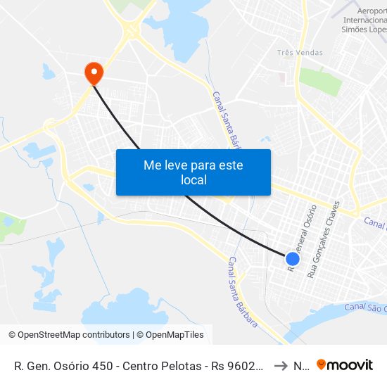 R. Gen. Osório 450 - Centro Pelotas - Rs 96020-000 Brasil to N. 9 map