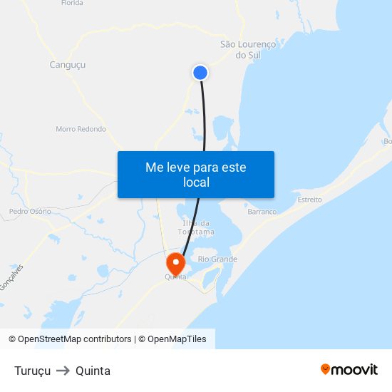 Turuçu to Quinta map