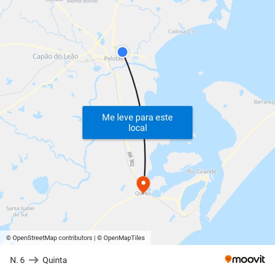 N. 6 to Quinta map