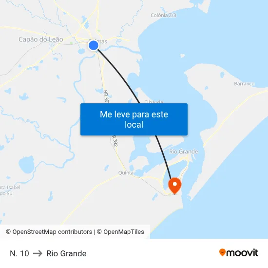 N. 10 to Rio Grande map