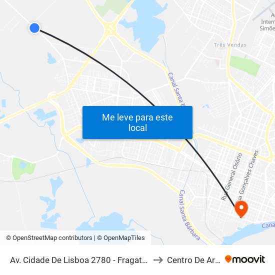 Av. Cidade De Lisboa 2780 - Fragata Pelotas - Rs 96050-510 Brasil to Centro De Artes (Bloco 1) map