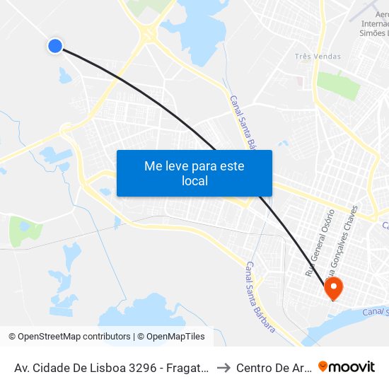 Av. Cidade De Lisboa 3296 - Fragata Pelotas - Rs 96050-510 Brasil to Centro De Artes (Bloco 1) map