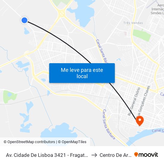 Av. Cidade De Lisboa 3421 - Fragata Pelotas - Rs 96050-510 Brasil to Centro De Artes (Bloco 1) map