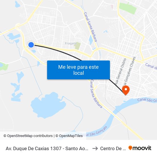 Av. Duque De Caxias 1307 - Santo Aontonio De Padua Pelotas - Rs 96050-500 Brasil to Centro De Artes (Bloco 1) map