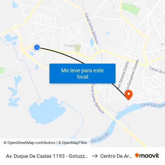 Av. Duque De Caxias 1193 - Gotuzzo Pelotas - Rs 96050-500 Brasil to Centro De Artes (Bloco 1) map
