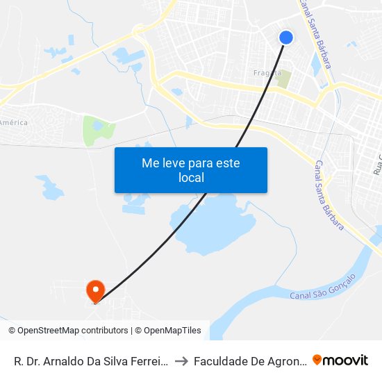 R. Dr. Arnaldo Da Silva Ferreira 122-158 - Fragata Pelotas - Rs 96040-050 Brasil to Faculdade De Agronomia Eliseu Maciel - Faem - Prédio 02 map