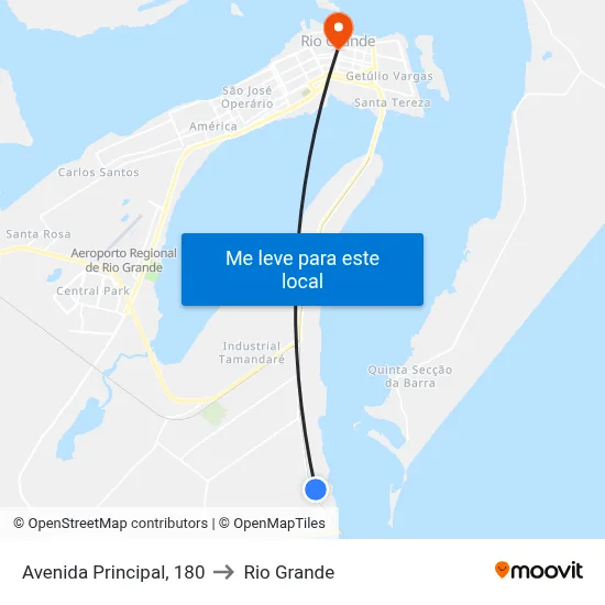 Avenida Principal, 180 to Rio Grande map