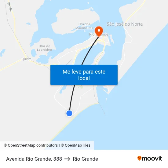 Avenida Rio Grande, 388 to Rio Grande map