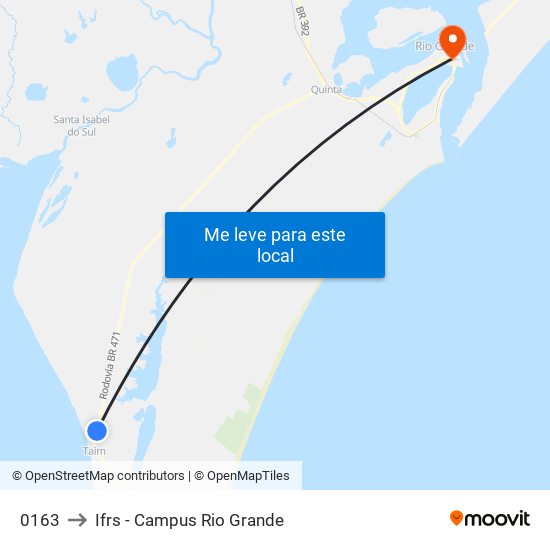 0163 to Ifrs - Campus Rio Grande map