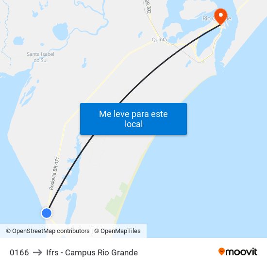 0166 to Ifrs - Campus Rio Grande map