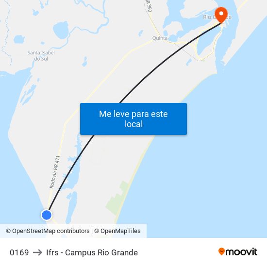 0169 to Ifrs - Campus Rio Grande map