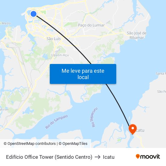 Edifício Office Tower (Sentido Centro) to Icatu map