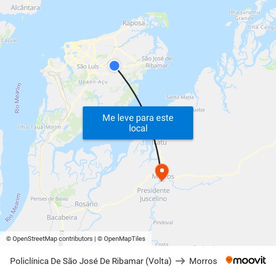 Policlínica De São José De Ribamar (Volta) to Morros map