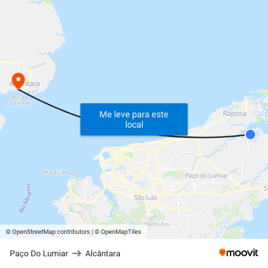 Paço Do Lumiar to Alcântara map