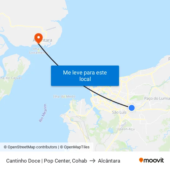 Cantinho Doce | Pop Center, Cohab to Alcântara map