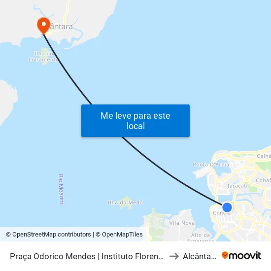Praça Odorico Mendes | Instituto Florence to Alcântara map