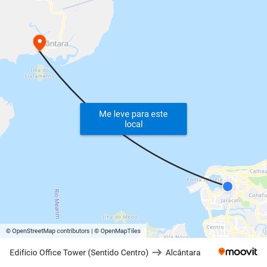 Edifício Office Tower (Sentido Centro) to Alcântara map