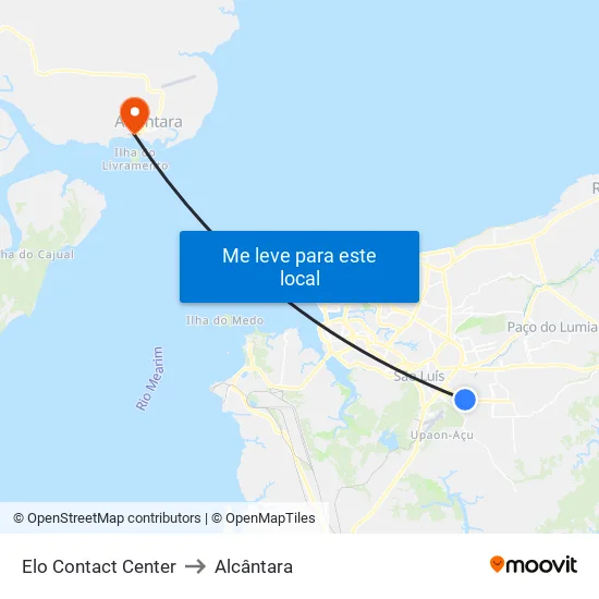 Elo Contact Center to Alcântara map