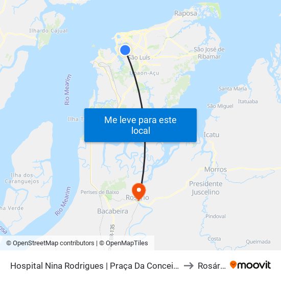 Hospital Nina Rodrigues | Praça Da Conceição to Rosário map