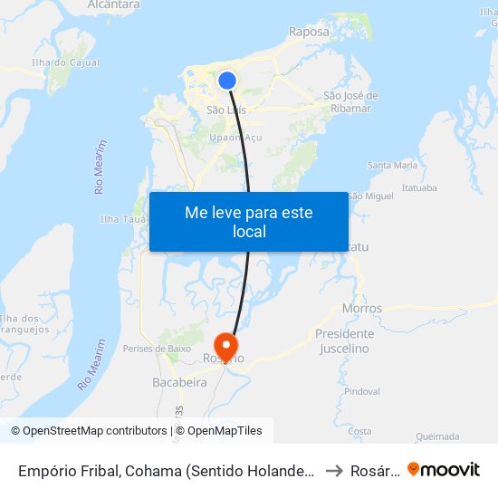 Empório Fribal, Cohama (Sentido Holandeses) to Rosário map