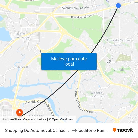 Shopping Do Automóvel, Calhau (Sentido Centro) to auditório Pam Diamante map