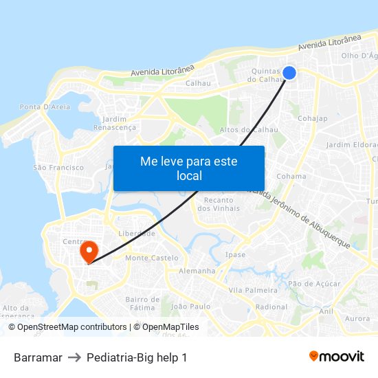 Barramar to Pediatria-Big help 1 map