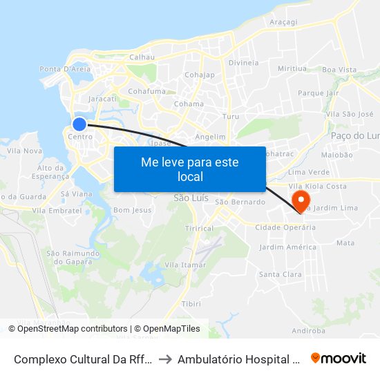 Complexo Cultural Da Rffsa | Avenida Beira Mar to Ambulatório Hospital Dr Clementino Moura map