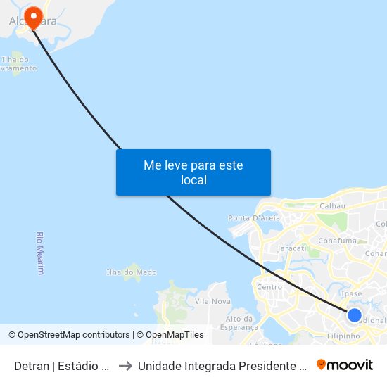 Detran | Estádio Castelão to Unidade Integrada Presidente John Kennedy map