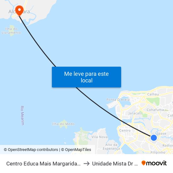 Centro Educa Mais Margarida Pires Leal, Alemanha to Unidade Mista Dr Neto Guterres map